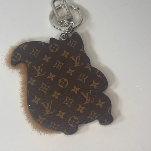 Louis Vuitton Squirrel Mink Monogram Bag Charm - Picture 10 of 11